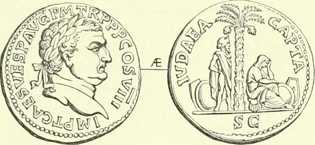 An illustration from Coins of the Jews, 1881, leaf 240