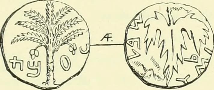 An illustration from Coins of the Jews, 1881, leaf 262