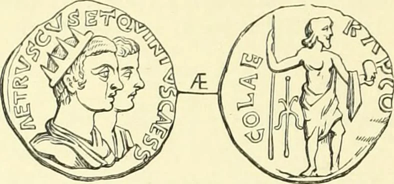 An illustration from Coins of the Jews, 1881, leaf 291