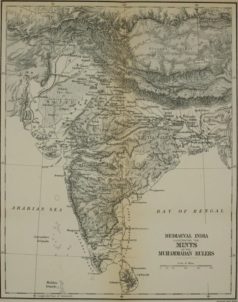 An illustration from The coins of the Moghul emperors of Hindustan in the British museum, 1892, leaf 159