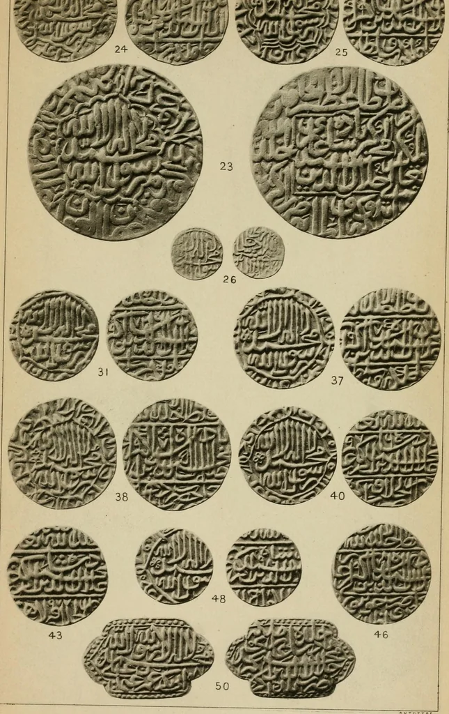 An illustration from The coins of the Moghul emperors of Hindustan in the British museum, 1892, leaf 568