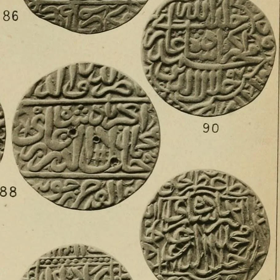 An illustration from The coins of the Moghul emperors of Hindustan in the British museum, 1892, leaf 572