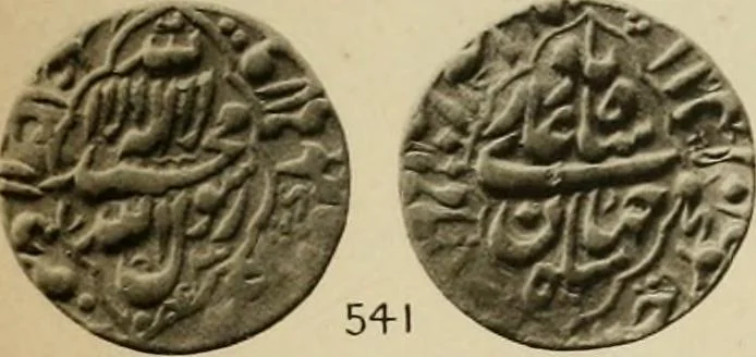An illustration from The coins of the Moghul emperors of Hindustan in the British museum, 1892, leaf 594