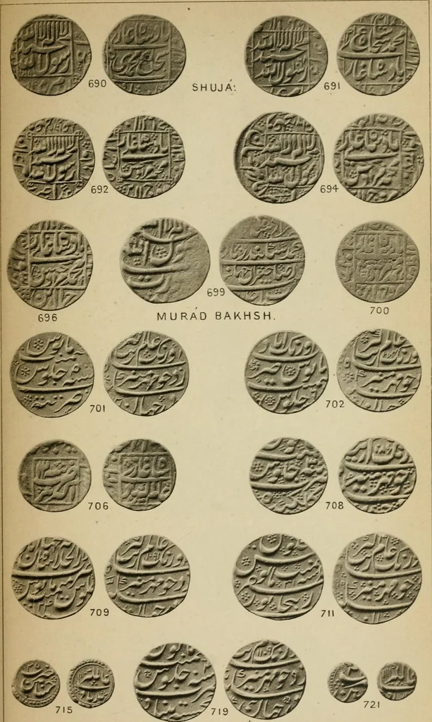An illustration from The coins of the Moghul emperors of Hindustan in the British museum, 1892, leaf 600