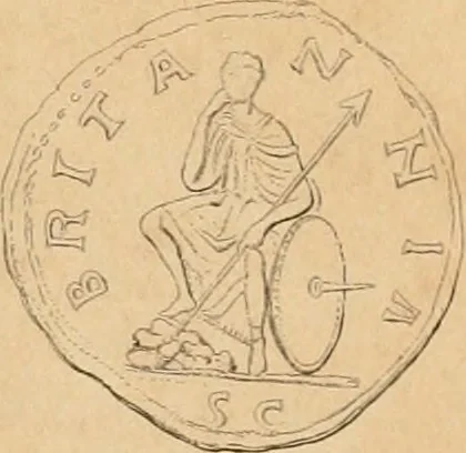 An illustration from Coins of the Romans relating to Britain, described and illustrated, 1844, leaf 190