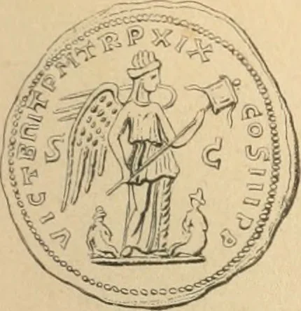 An illustration from Coins of the Romans relating to Britain, described and illustrated, 1844, leaf 196