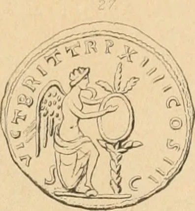 An illustration from Coins of the Romans relating to Britain, described and illustrated, 1844, leaf 196