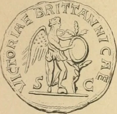An illustration from Coins of the Romans relating to Britain, described and illustrated, 1844, leaf 196