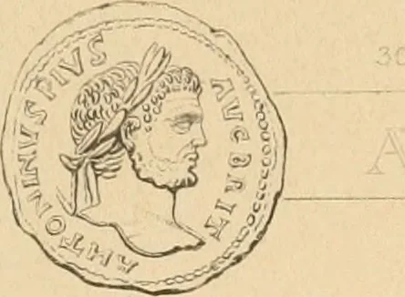 An illustration from Coins of the Romans relating to Britain, described and illustrated, 1844, leaf 196