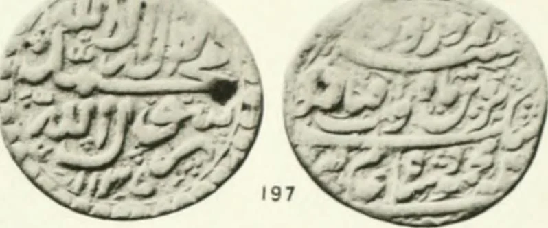 An illustration from The coins of the sháhs of Persia, Safavis, Afgháns, Efsháris, Zands, and Kájárs, 1887, leaf 446