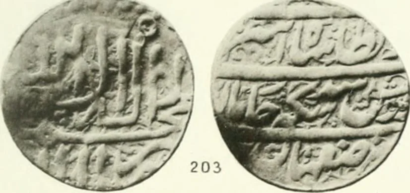 An illustration from The coins of the sháhs of Persia, Safavis, Afgháns, Efsháris, Zands, and Kájárs, 1887, leaf 446