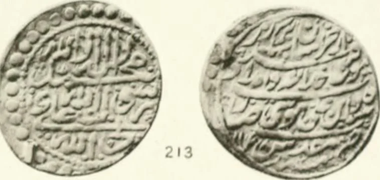 An illustration from The coins of the sháhs of Persia, Safavis, Afgháns, Efsháris, Zands, and Kájárs, 1887, leaf 446