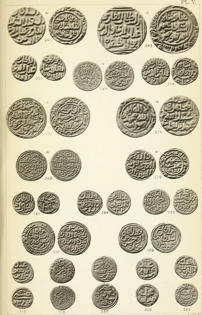 An illustration from The coins of the sultáns of Delhi in the British museum, 1884, leaf 258