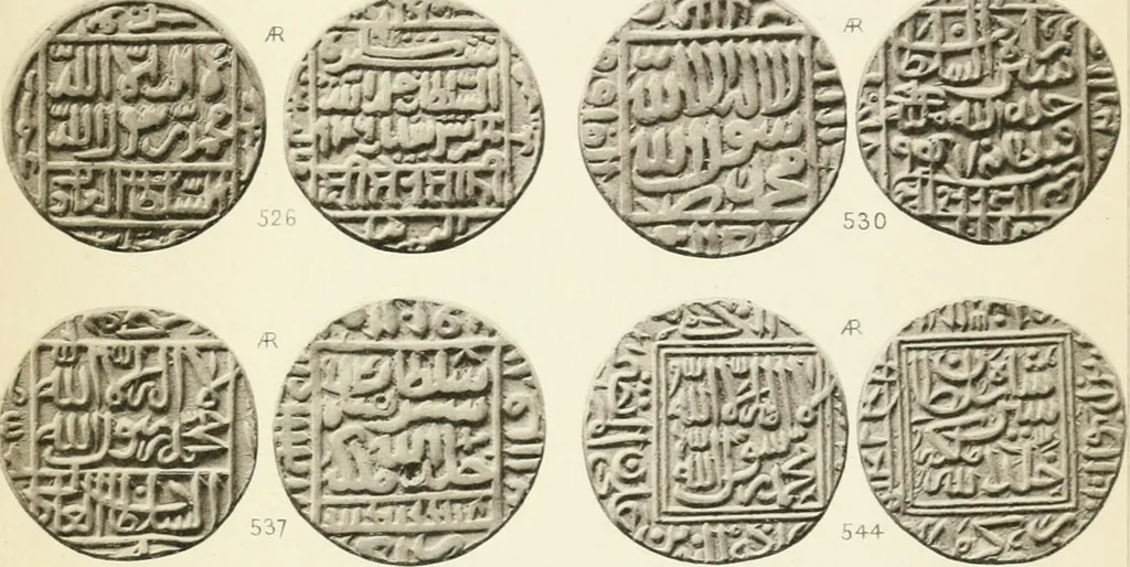 An illustration from The coins of the sultáns of Delhi in the British museum, 1884, leaf 264