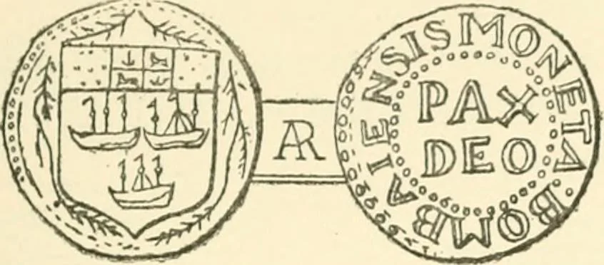 An illustration from The coins and tokens of the possessions and colonies of the British empire, 1889, leaf 148