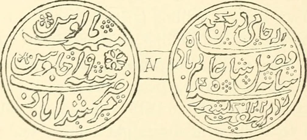 An illustration from The coins and tokens of the possessions and colonies of the British empire, 1889, leaf 161