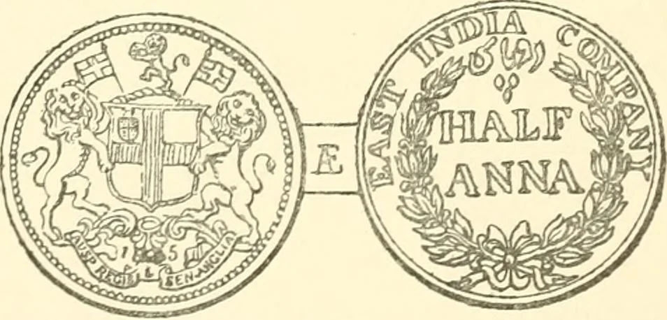 An illustration from The coins and tokens of the possessions and colonies of the British empire, 1889, leaf 171