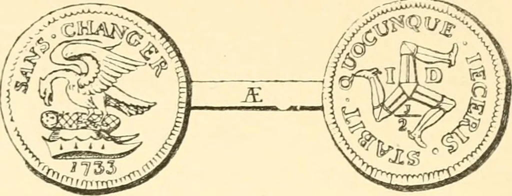 An illustration from The coins and tokens of the possessions and colonies of the British empire, 1889, leaf 21