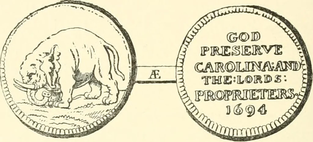 An illustration from The coins and tokens of the possessions and colonies of the British empire, 1889, leaf 271