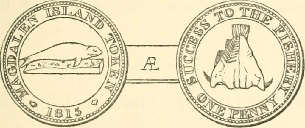 An illustration from The coins and tokens of the possessions and colonies of the British empire, 1889, leaf 294