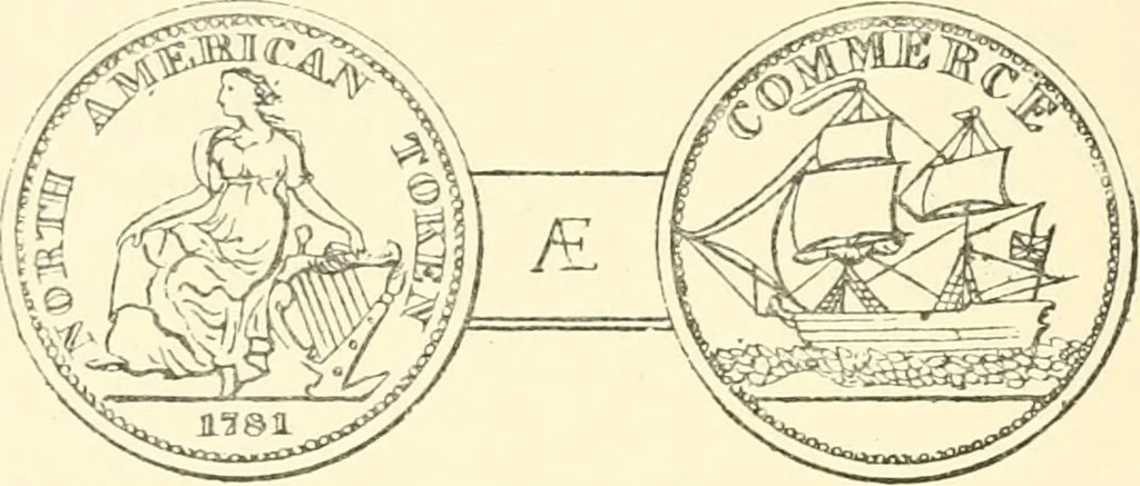 An illustration from The coins and tokens of the possessions and colonies of the British empire, 1889, leaf 301