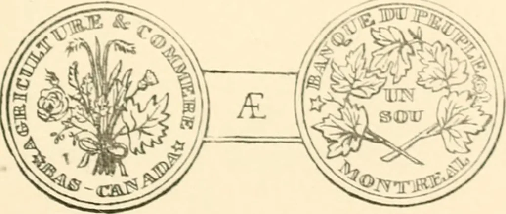 An illustration from The coins and tokens of the possessions and colonies of the British empire, 1889, leaf 306
