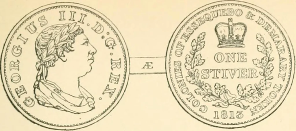 An illustration from The coins and tokens of the possessions and colonies of the British empire, 1889, leaf 342