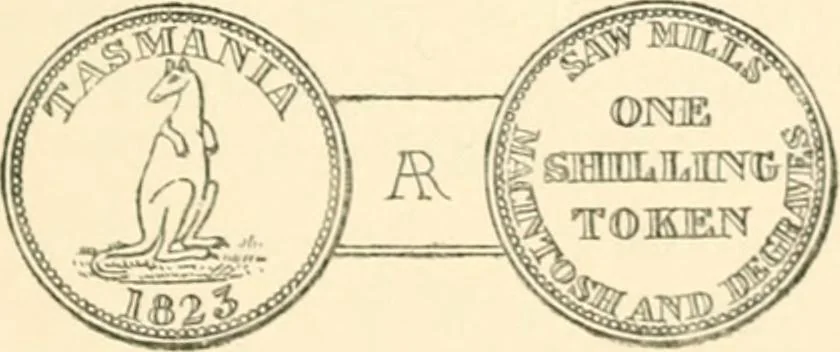 An illustration from The coins and tokens of the possessions and colonies of the British empire, 1889, leaf 348