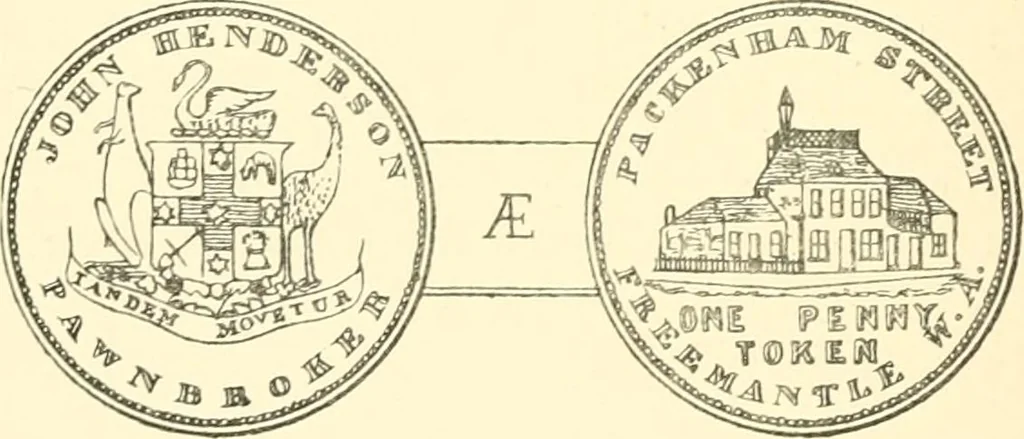 An illustration from The coins and tokens of the possessions and colonies of the British empire, 1889, leaf 375