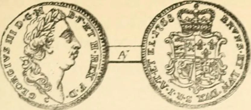 An illustration from The coins and tokens of the possessions and colonies of the British empire, 1889, leaf 42