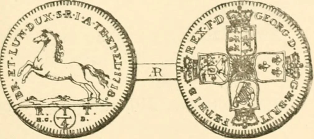 An illustration from The coins and tokens of the possessions and colonies of the British empire, 1889, leaf 54