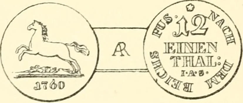 An illustration from The coins and tokens of the possessions and colonies of the British empire, 1889, leaf 81