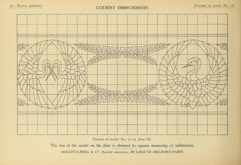 An illustration from Colbert embroideries, 1918, leaf 46