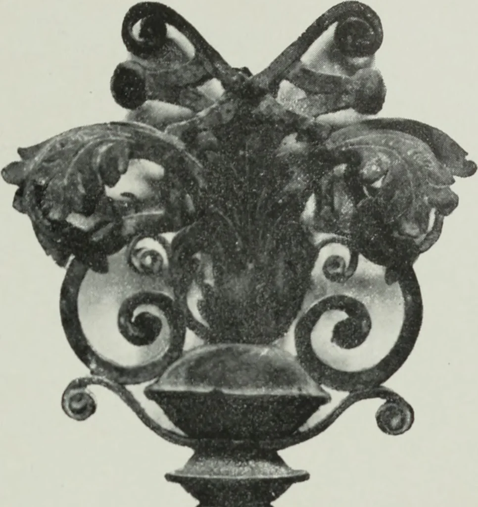 An illustration from ColecciÃ³n de hierros de Santiago RusiÃ±ol, 1910, leaf 82