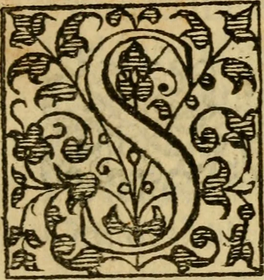 An illustration from Colin Clouts come home againe, 1595, leaf 8