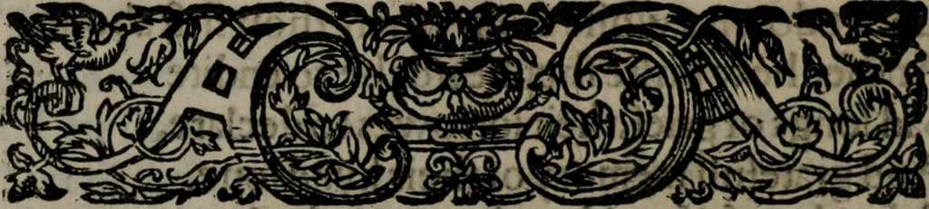 An illustration from Colin Clouts come home againe, 1595, leaf 71