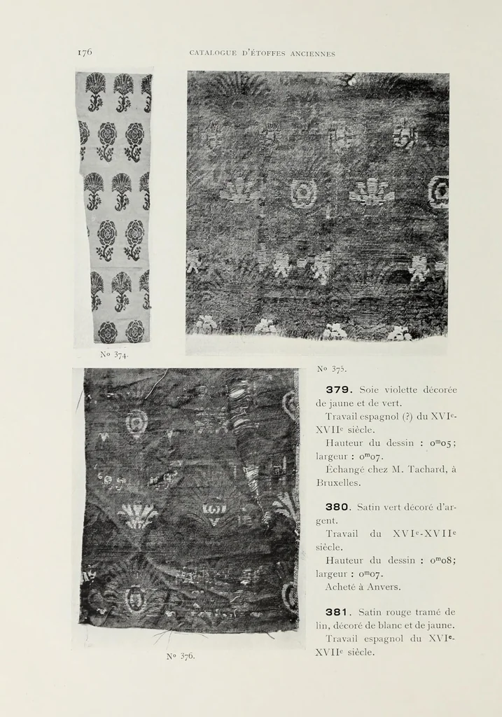 An illustration from Collection d'anciennes étoffes : réunies et décrites, 1901, leaf 188