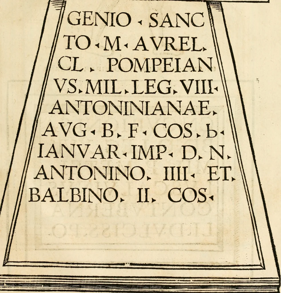An illustration from Collectanea antiqvitatvm in vrbe atqve agro Mogvntino repertarvm, 1525, leaf 42