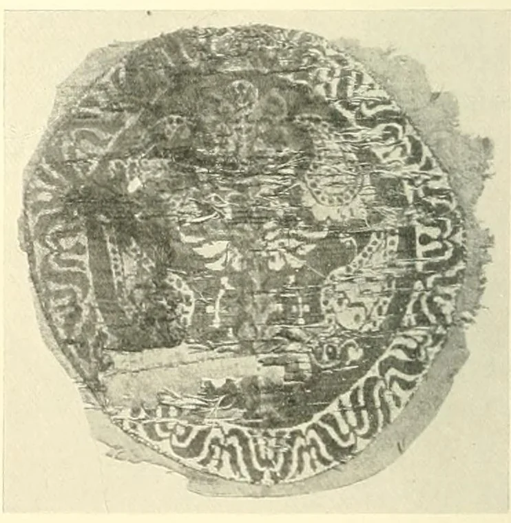 An illustration from Collection d'anciennes étoffes égyptiennes, 1916, leaf 128