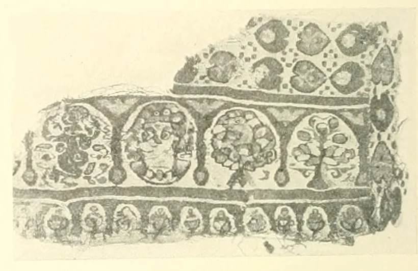 An illustration from Collection d'anciennes étoffes égyptiennes, 1916, leaf 150