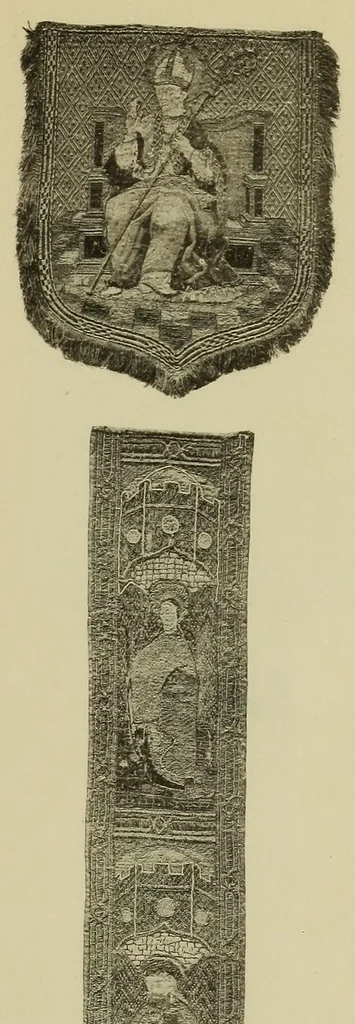 An illustration from Collection de broderies anciennes, 1907, leaf 105
