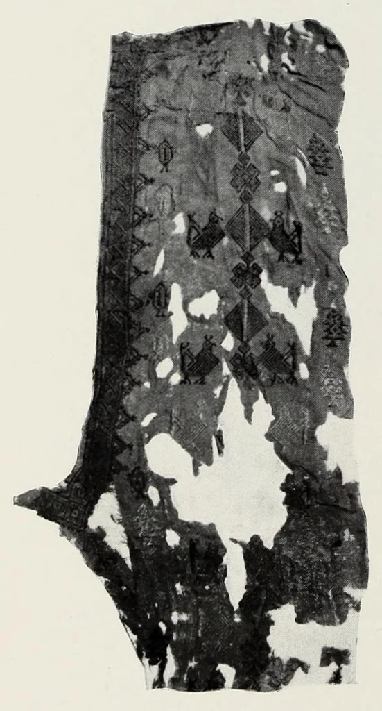 An illustration from Collection de broderies anciennes décrites par madame Isabelle Errera. Catalogue orné de 104 photogravures, 1905, leaf 20