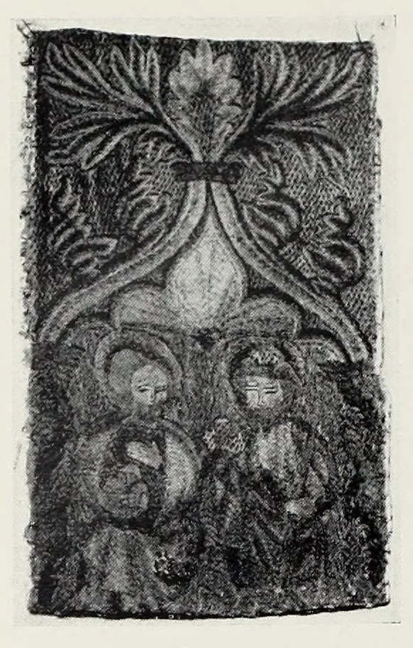 An illustration from Collection de broderies anciennes décrites par madame Isabelle Errera. Catalogue orné de 104 photogravures, 1905, leaf 36