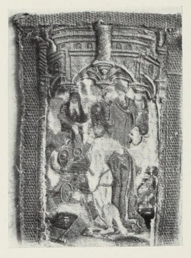 An illustration from Collection de broderies anciennes décrites par madame Isabelle Errera. Catalogue orné de 104 photogravures, 1905, leaf 68