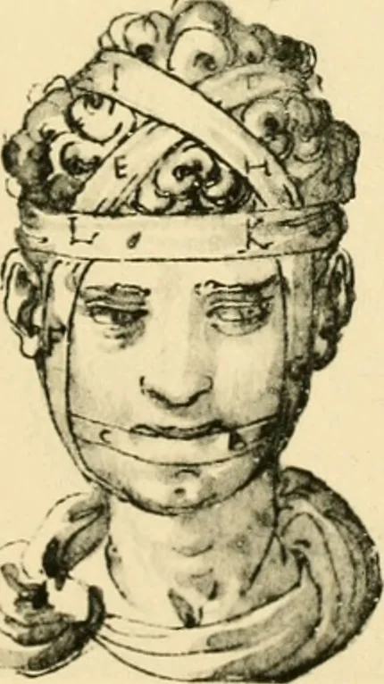 An illustration from Collection de chirurgiens grecs avec dessins attribués au Primatice. Reproduction réduite des 200 dessins du Manuscrit latin 6866 de la Bibliothèque nationale, 1908, leaf 108