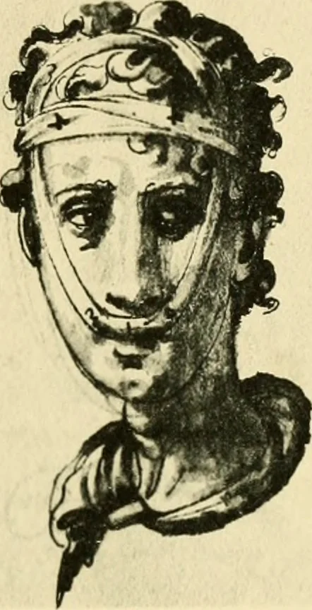 An illustration from Collection de chirurgiens grecs avec dessins attribués au Primatice. Reproduction réduite des 200 dessins du Manuscrit latin 6866 de la Bibliothèque nationale, 1908, leaf 110