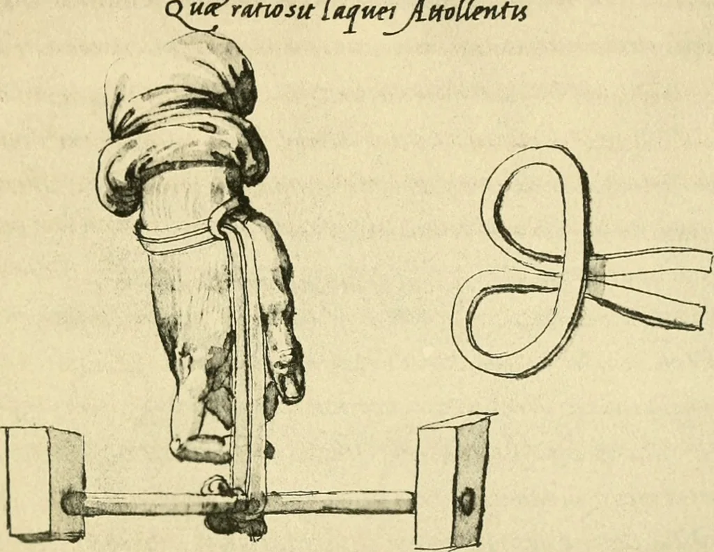 An illustration from Collection de chirurgiens grecs avec dessins attribués au Primatice. Reproduction réduite des 200 dessins du Manuscrit latin 6866 de la Bibliothèque nationale, 1908, leaf 148