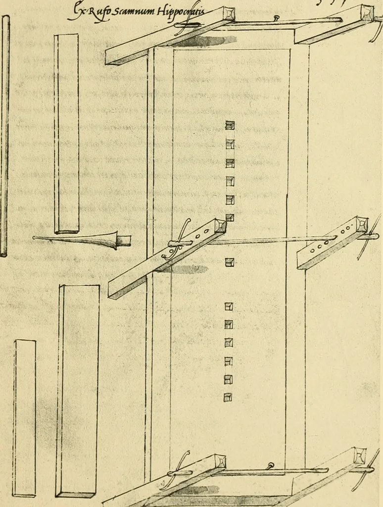 An illustration from Collection de chirurgiens grecs avec dessins attribués au Primatice. Reproduction réduite des 200 dessins du Manuscrit latin 6866 de la Bibliothèque nationale, 1908, leaf 212
