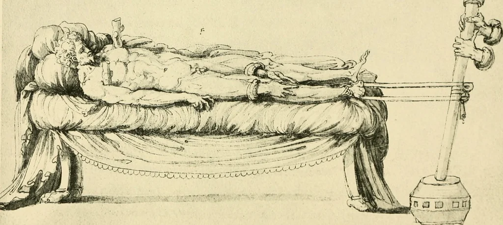 An illustration from Collection de chirurgiens grecs avec dessins attribués au Primatice. Reproduction réduite des 200 dessins du Manuscrit latin 6866 de la Bibliothèque nationale, 1908, leaf 30