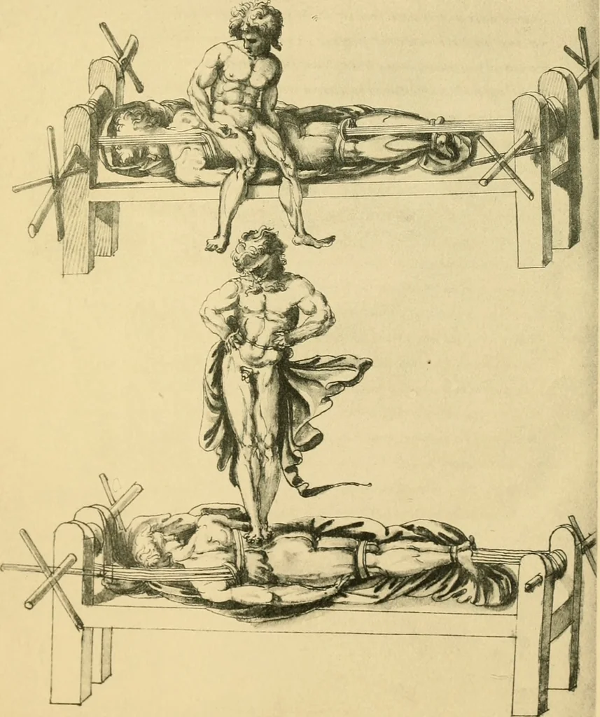 An illustration from Collection de chirurgiens grecs avec dessins attribués au Primatice. Reproduction réduite des 200 dessins du Manuscrit latin 6866 de la Bibliothèque nationale, 1908, leaf 68